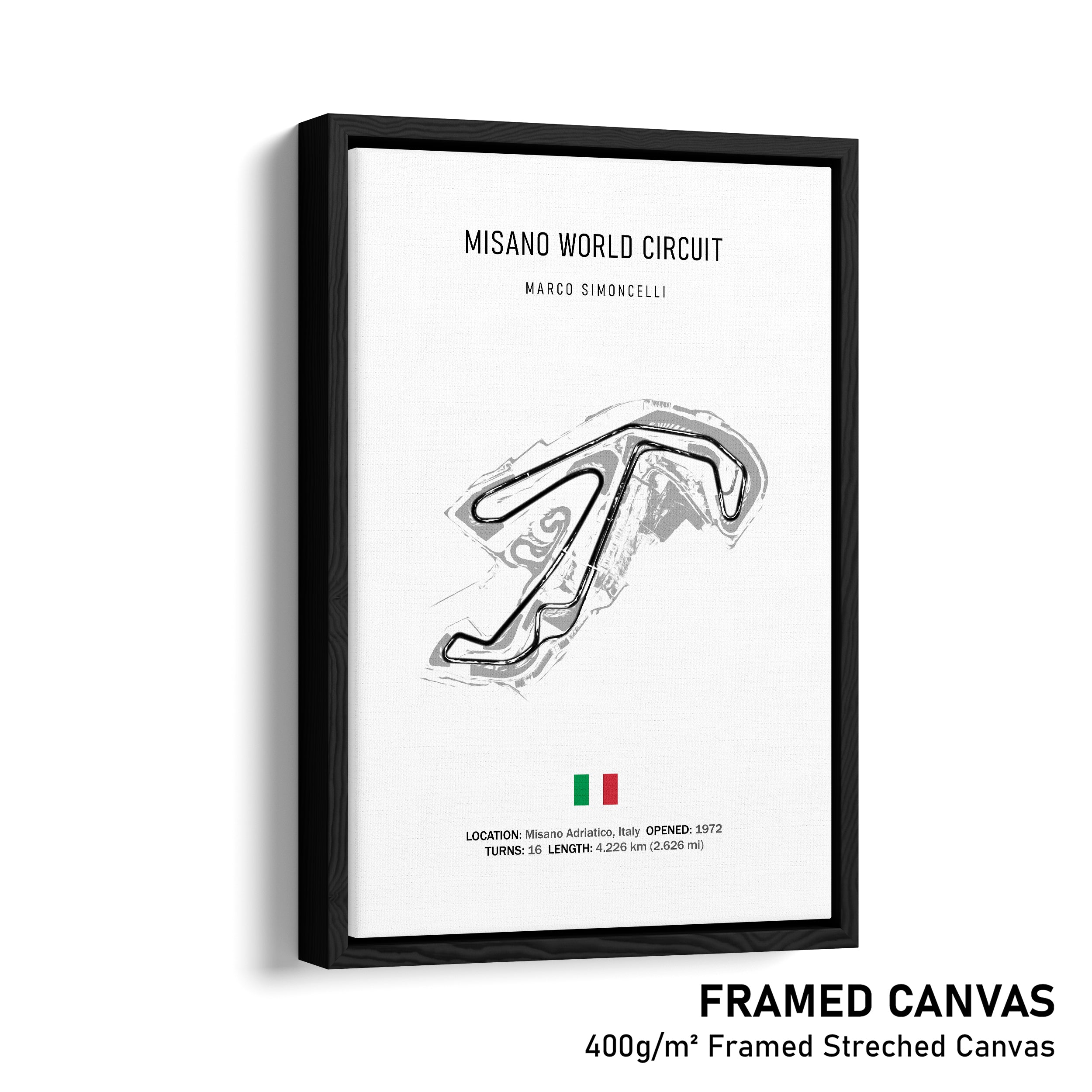 Misano World Circuit Marco Simoncelli - Racetrack Print