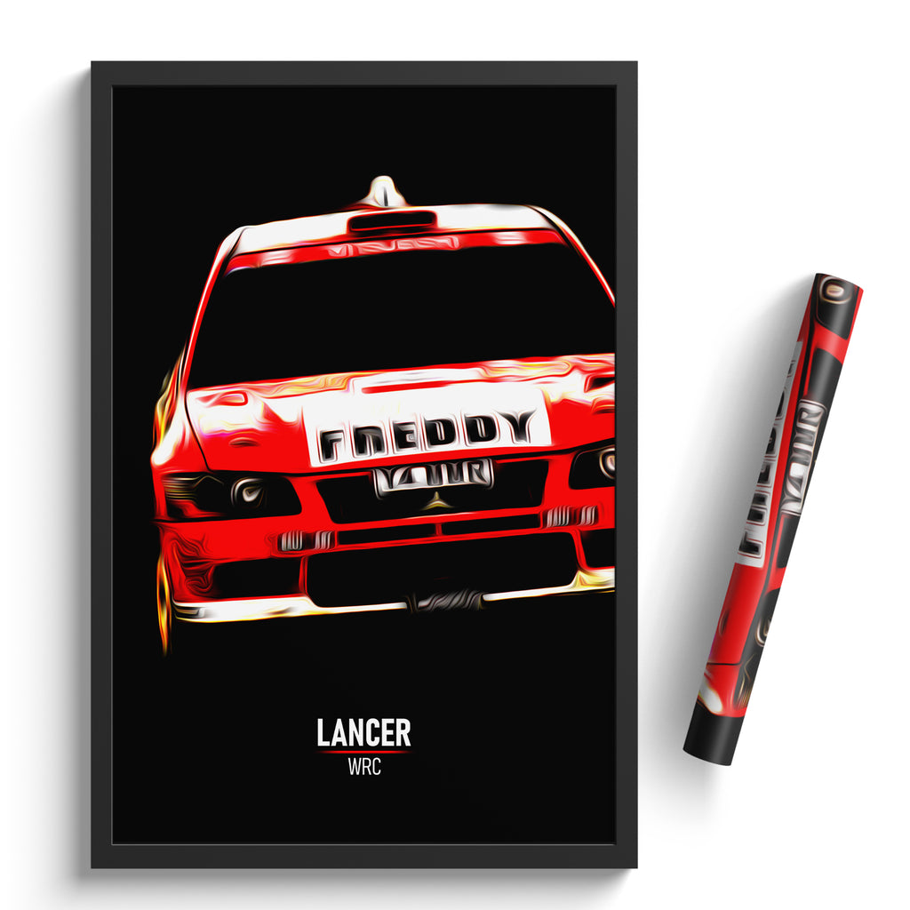 Mitsubishi Lancer WRC - Rally Print – Illustrated Tracks