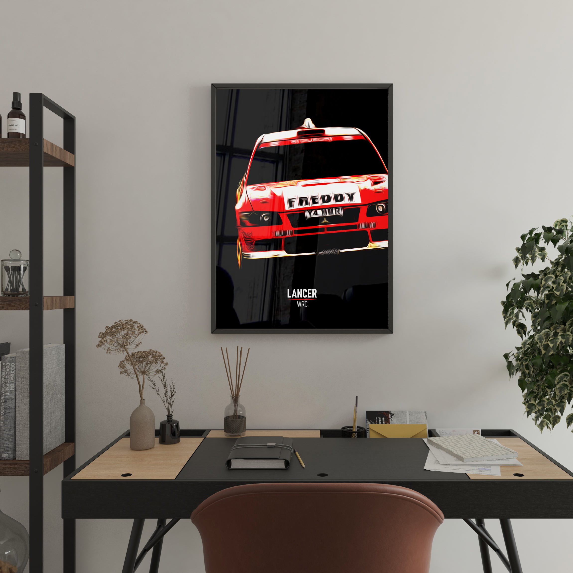 Lancer Rally Poster Mitsubishi Lancer WRC - Rally Print – Illustrated Tracks
