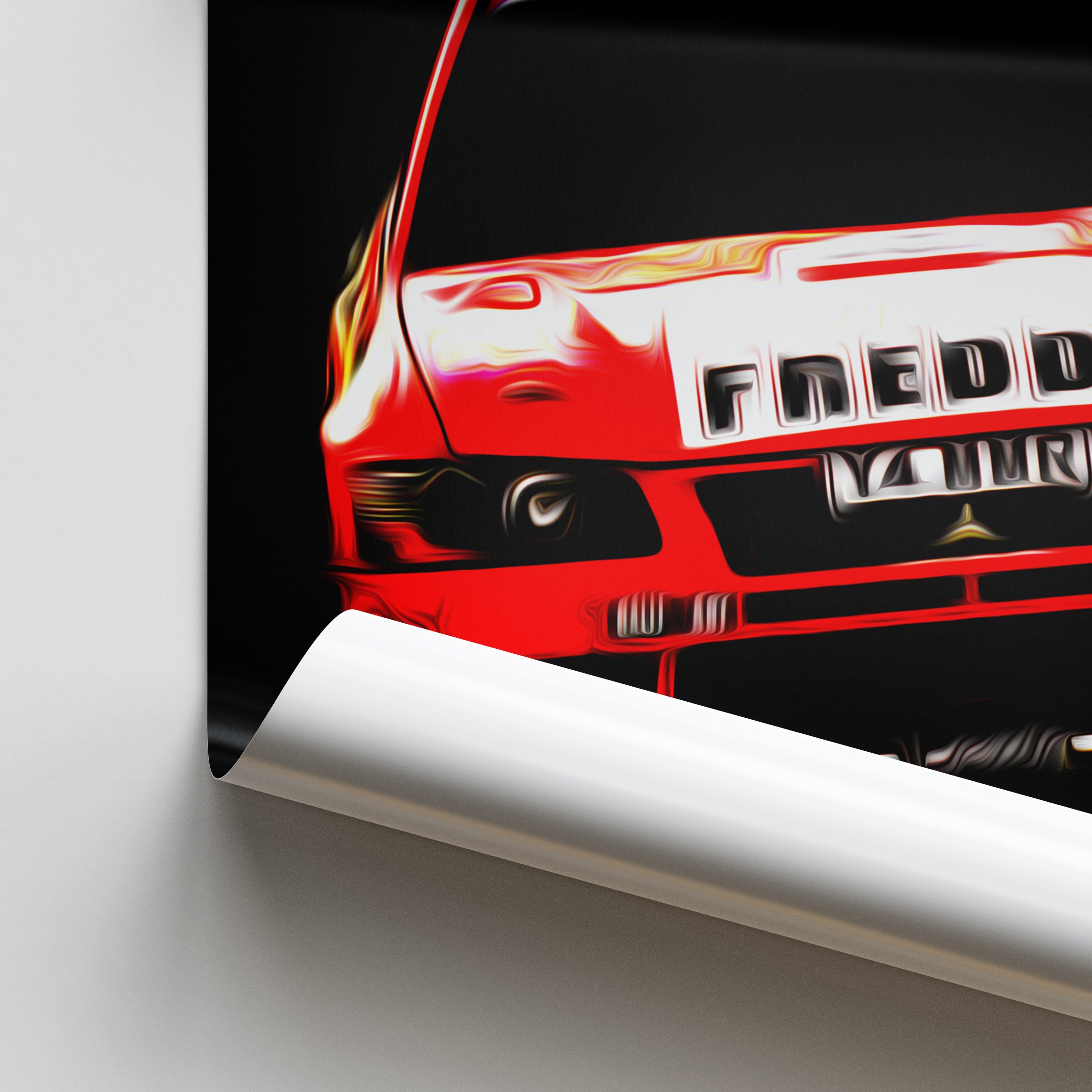 Lancer Rally Poster Mitsubishi Lancer WRC - Rally Print – Illustrated Tracks
