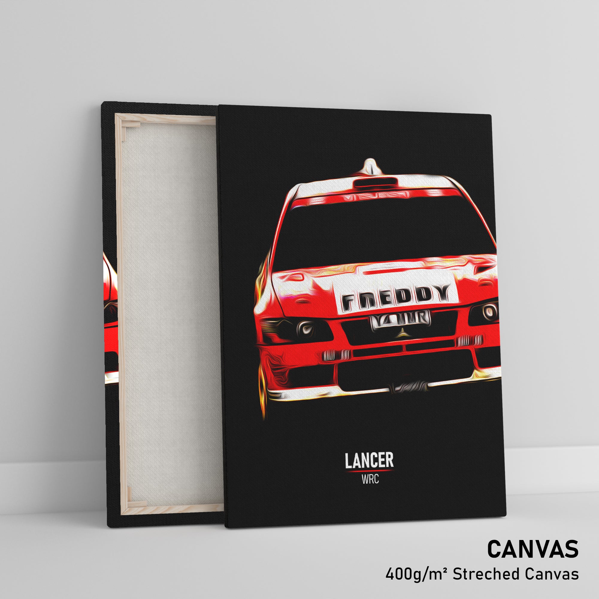 Lancer Rally Poster Mitsubishi Lancer WRC - Rally Print – Illustrated Tracks