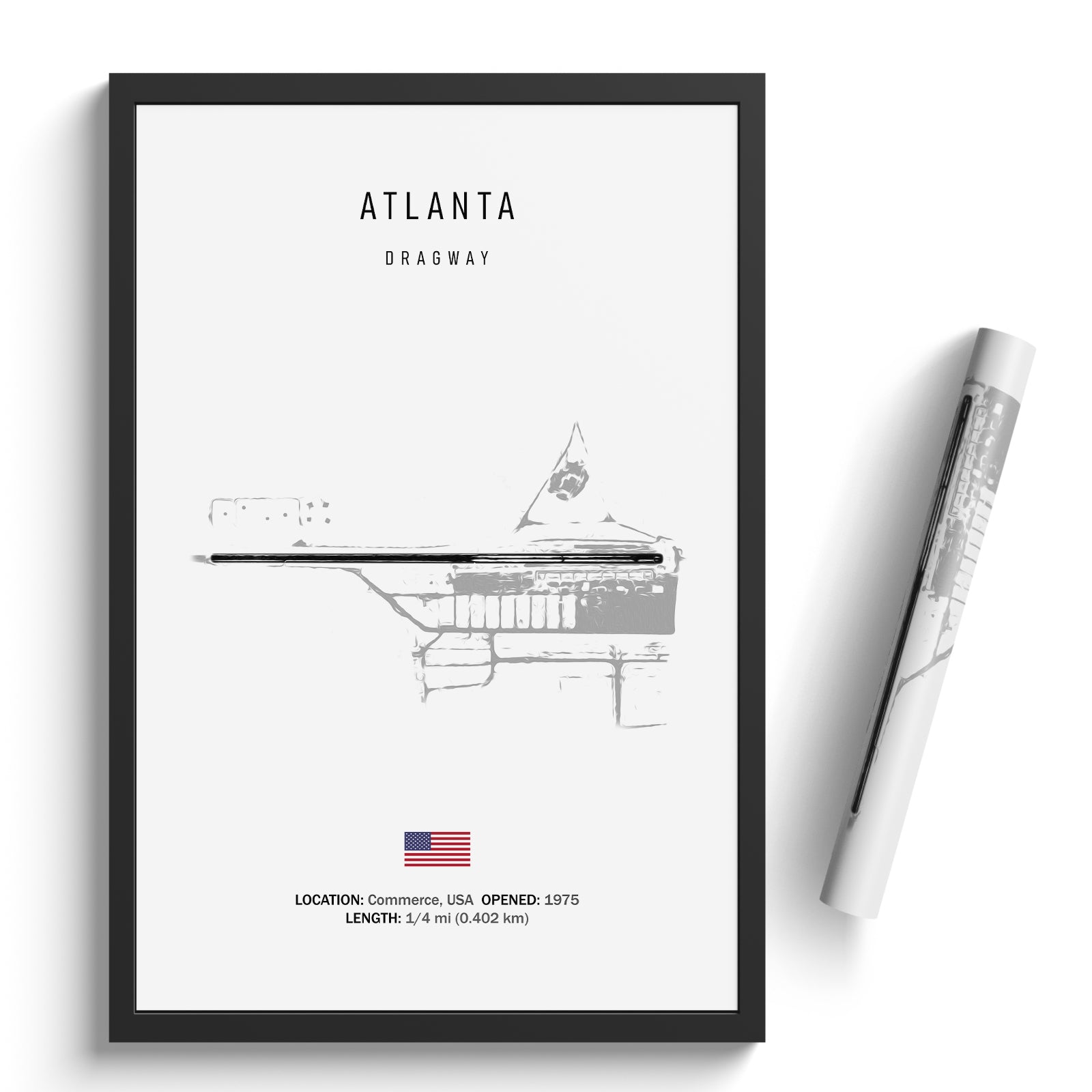 Atlanta Dragway - Racetrack Print