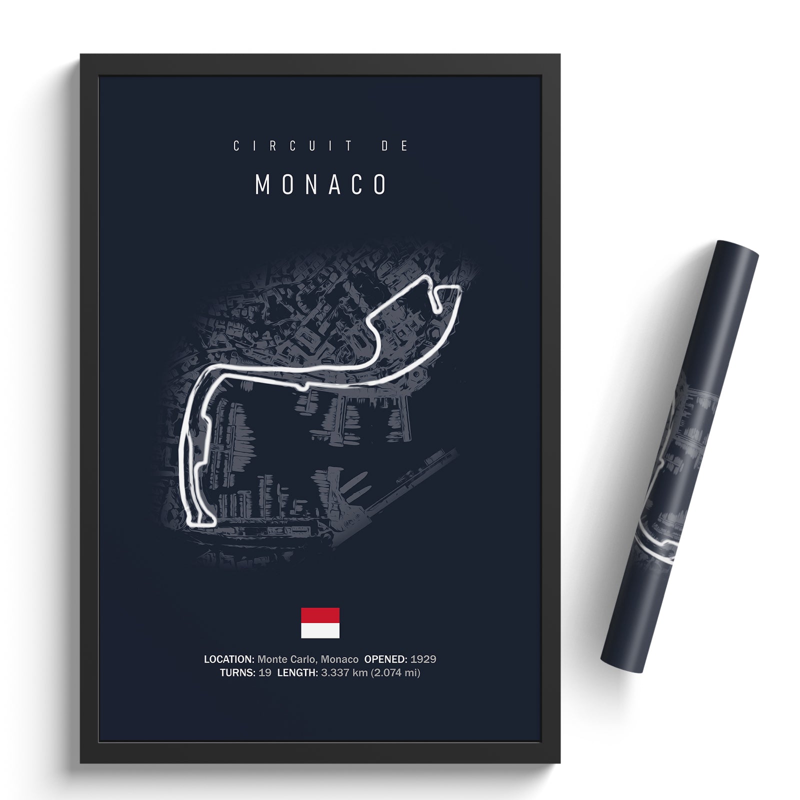 Circuit de Monaco - Racetrack Poster Print