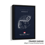Load image into Gallery viewer, Circuit de Monaco - Racetrack Framed Canvas Print
