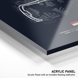 Circuit de Monaco - Racetrack Acrylic Panel Print
