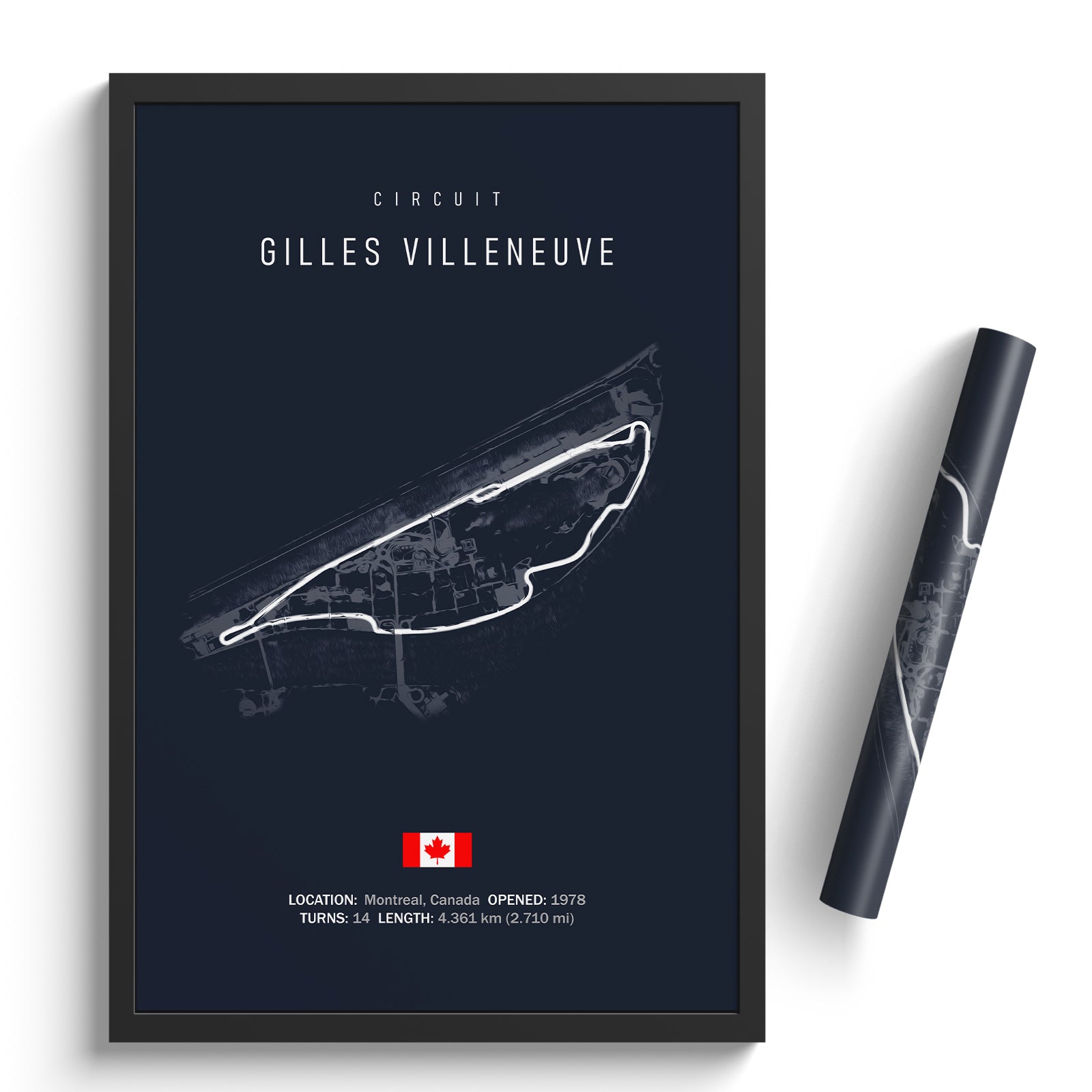 Circuit Gilles Villeneuve - Racetrack Print