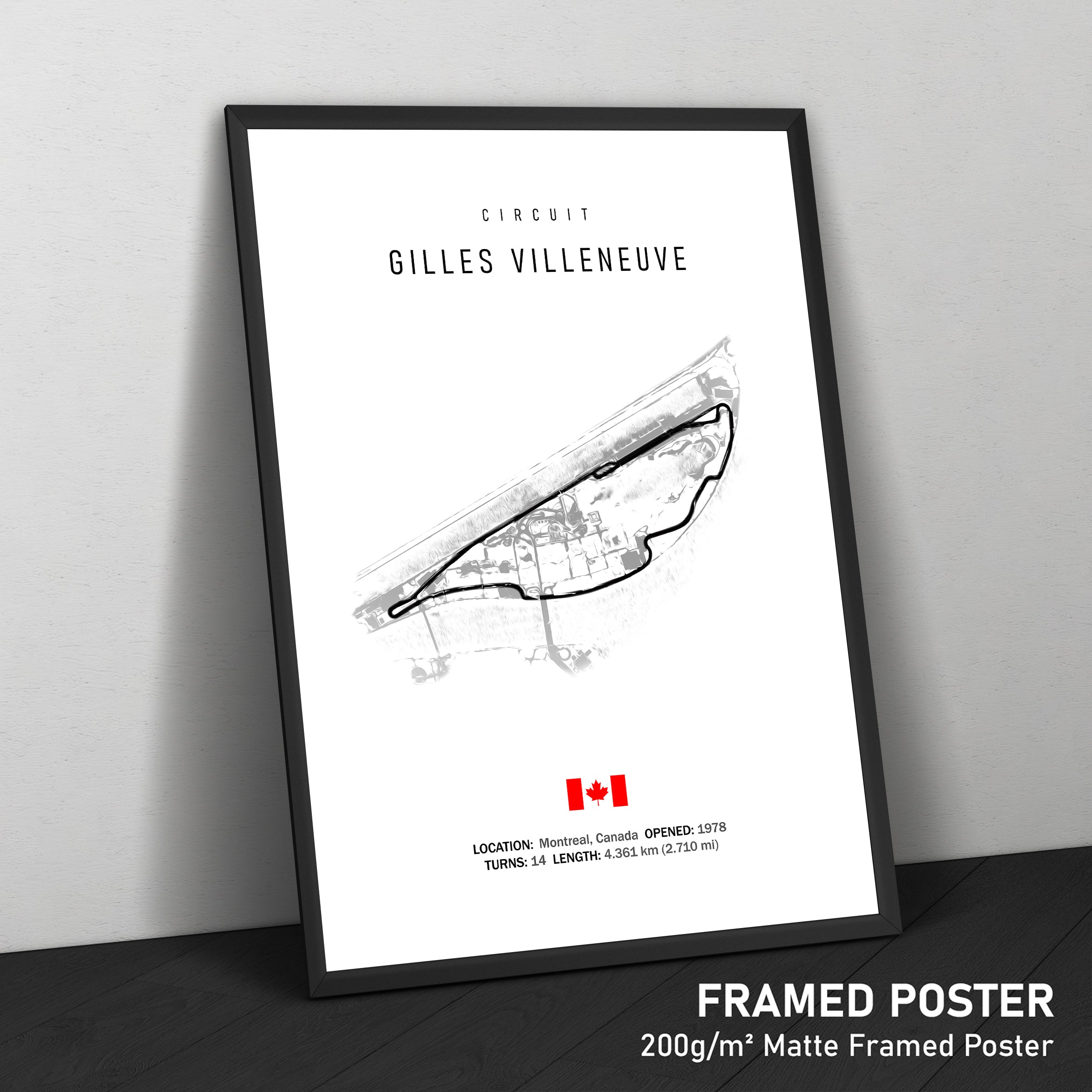 Circuit Gilles Villeneuve - Racetrack Print
