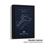 Load image into Gallery viewer, Autodromo Nazionale di Monza - Racetrack Framed Canvas Print
