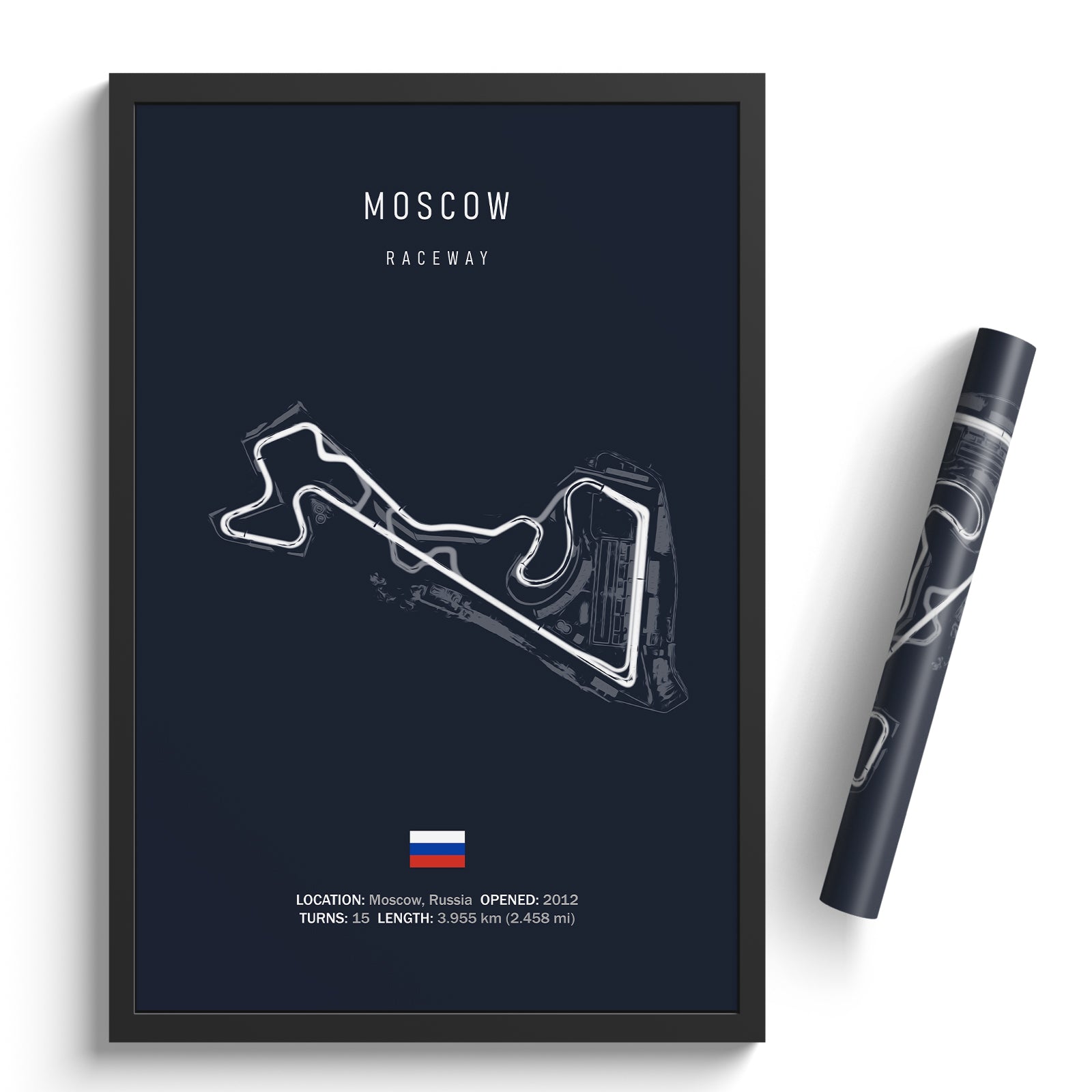 Moscow Raceway - Racetrack Print – Illustrated Tracks