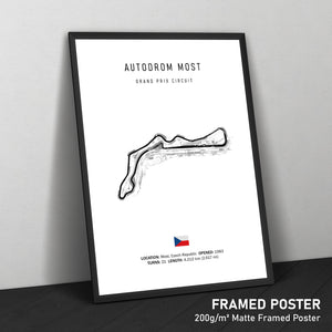 Autodrom Most - Racetrack Print