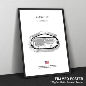 Nashville Superspeedway - Racetrack Print