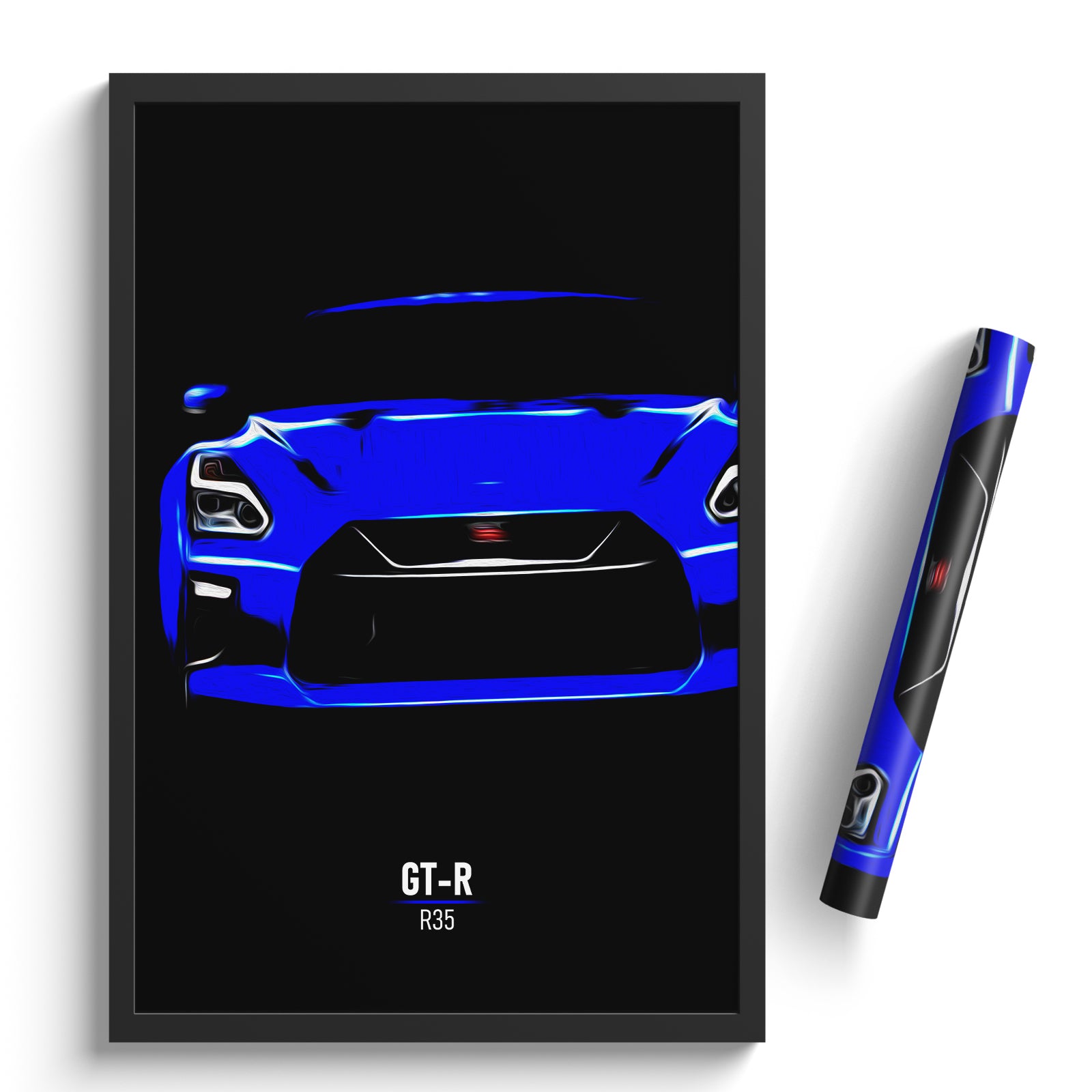 Nissan GT-R R35 - Sports Car Poster Print