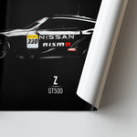 Load image into Gallery viewer, Nissan Z GT500 - Race Car Poster Print Close Up

