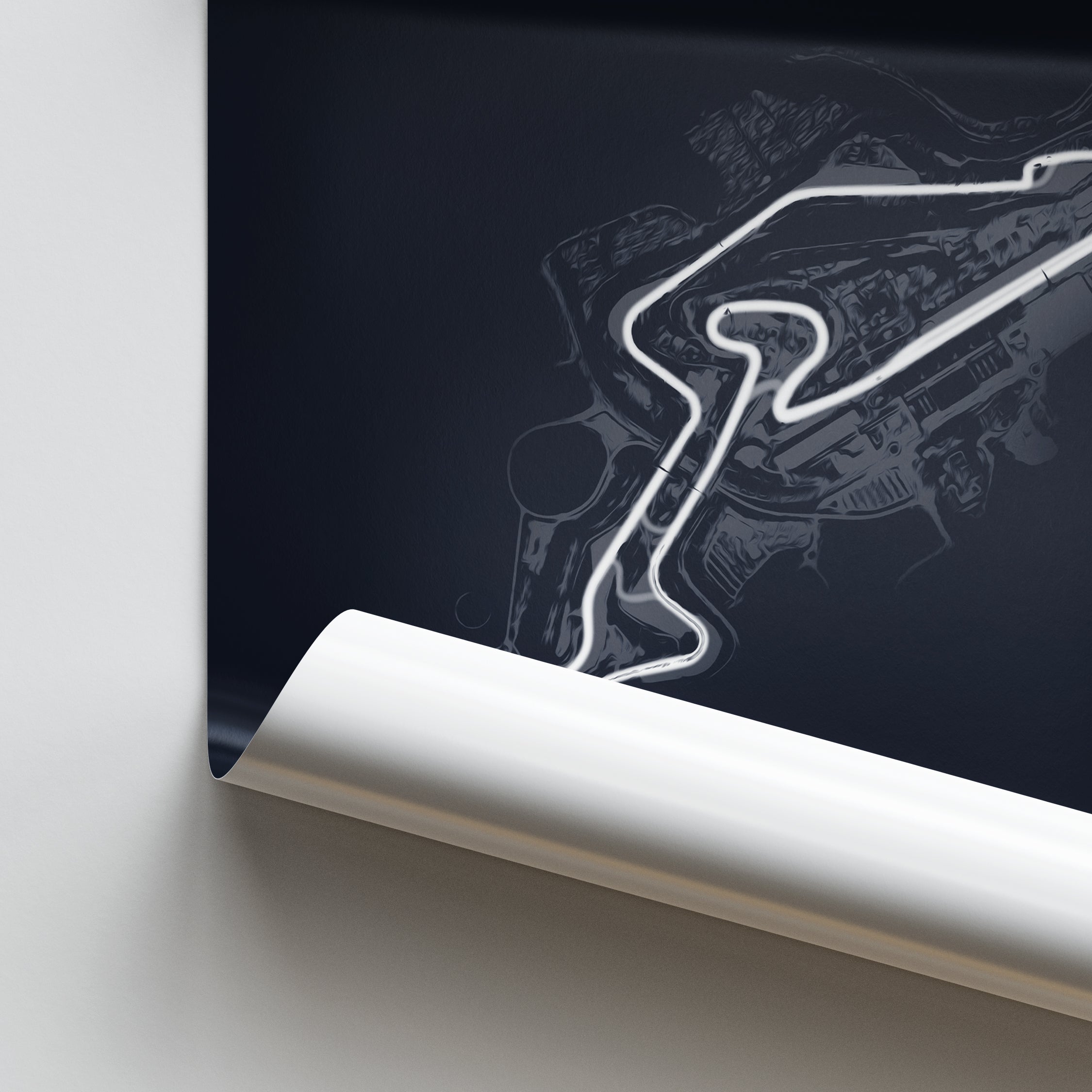 Nürburgring Grand Prix Circuit - Racetrack Poster Print