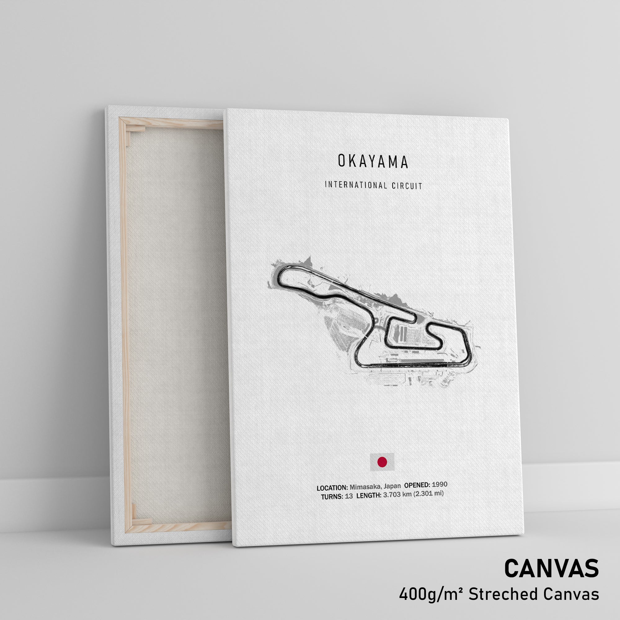 Okayama International Circuit - Racetrack Print – Illustrated Tracks