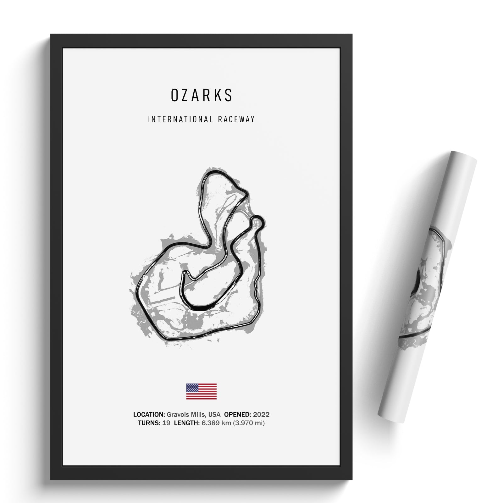 Ozarks International Raceway - Racetrack Print