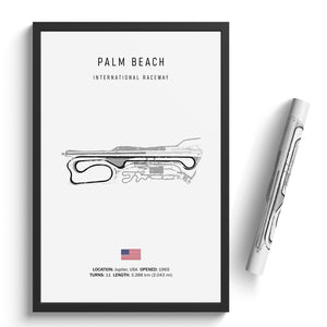 Palm Beach International Raceway - Racetrack Print