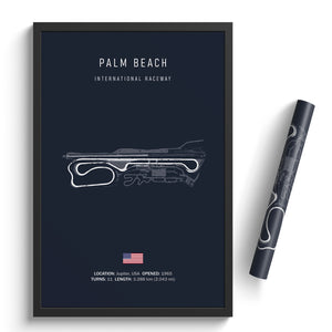 Palm Beach International Raceway - Racetrack Print