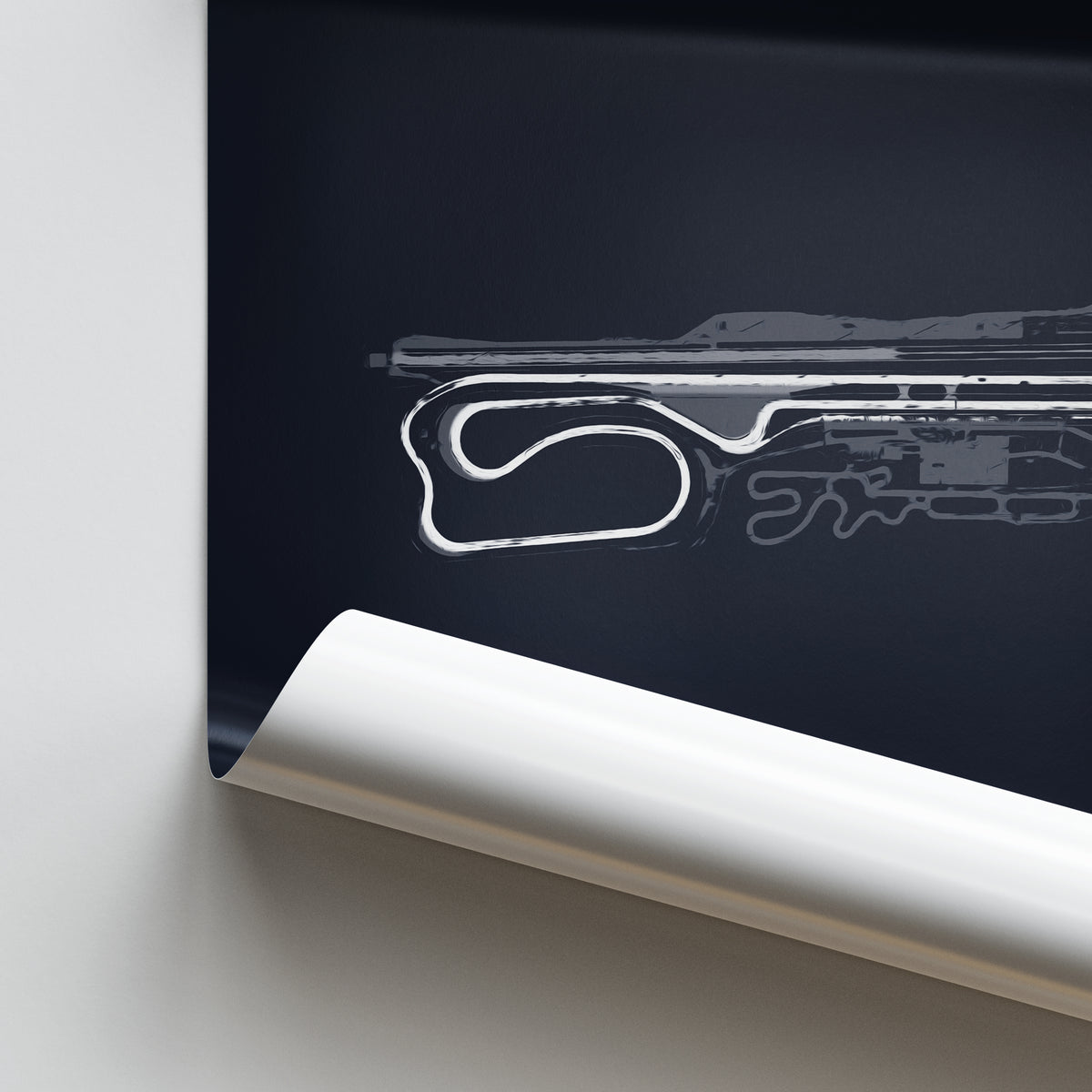 Palm Beach International Raceway - Racetrack Print – Illustrated Tracks