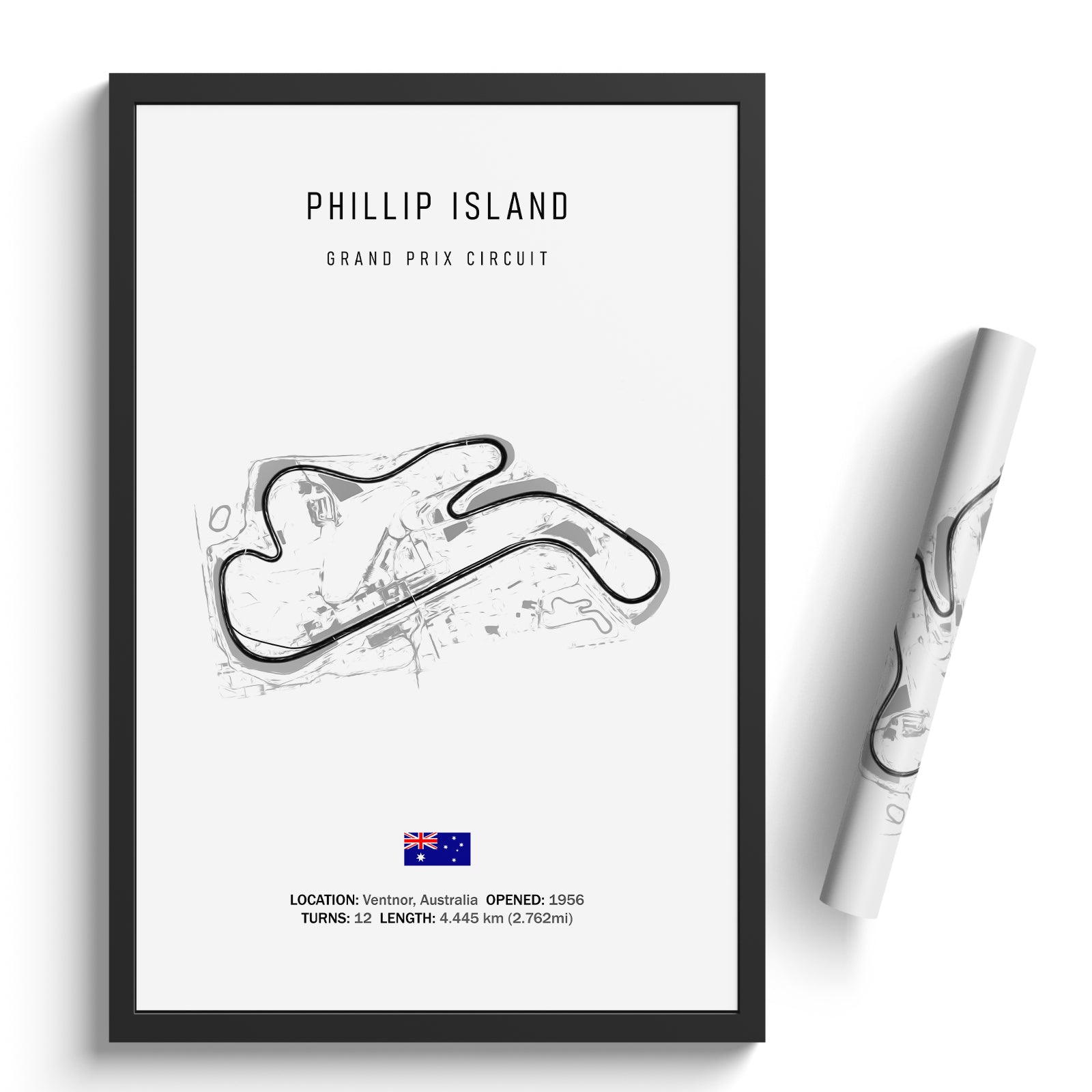 Phillip Island Grand Prix Circuit - Racetrack Print