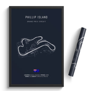 Phillip Island Grand Prix Circuit - Racetrack Print