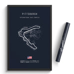 Load image into Gallery viewer, Pittsburgh International Race Complex - Racetrack Print
