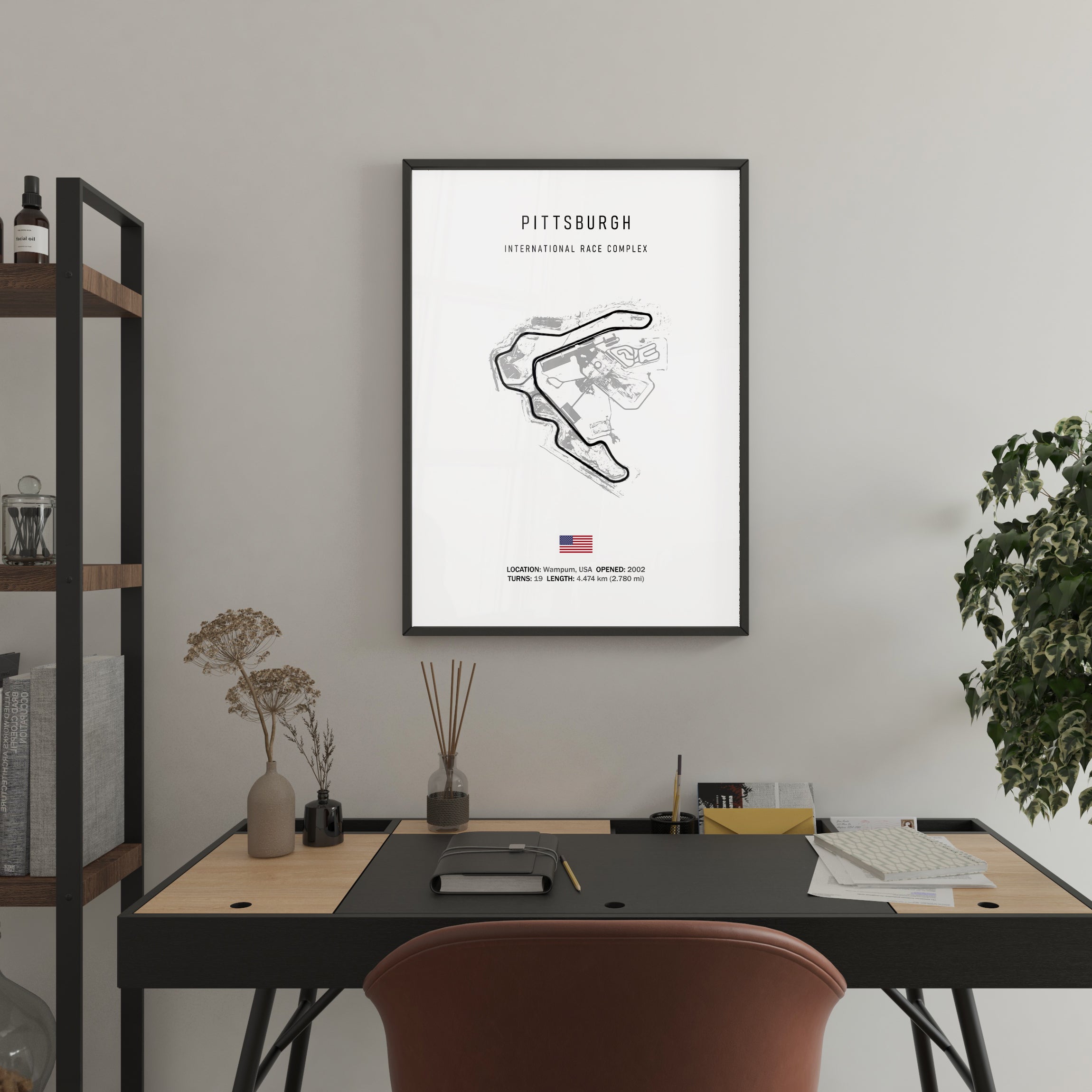 Pittsburgh International Race Complex - Racetrack Print
