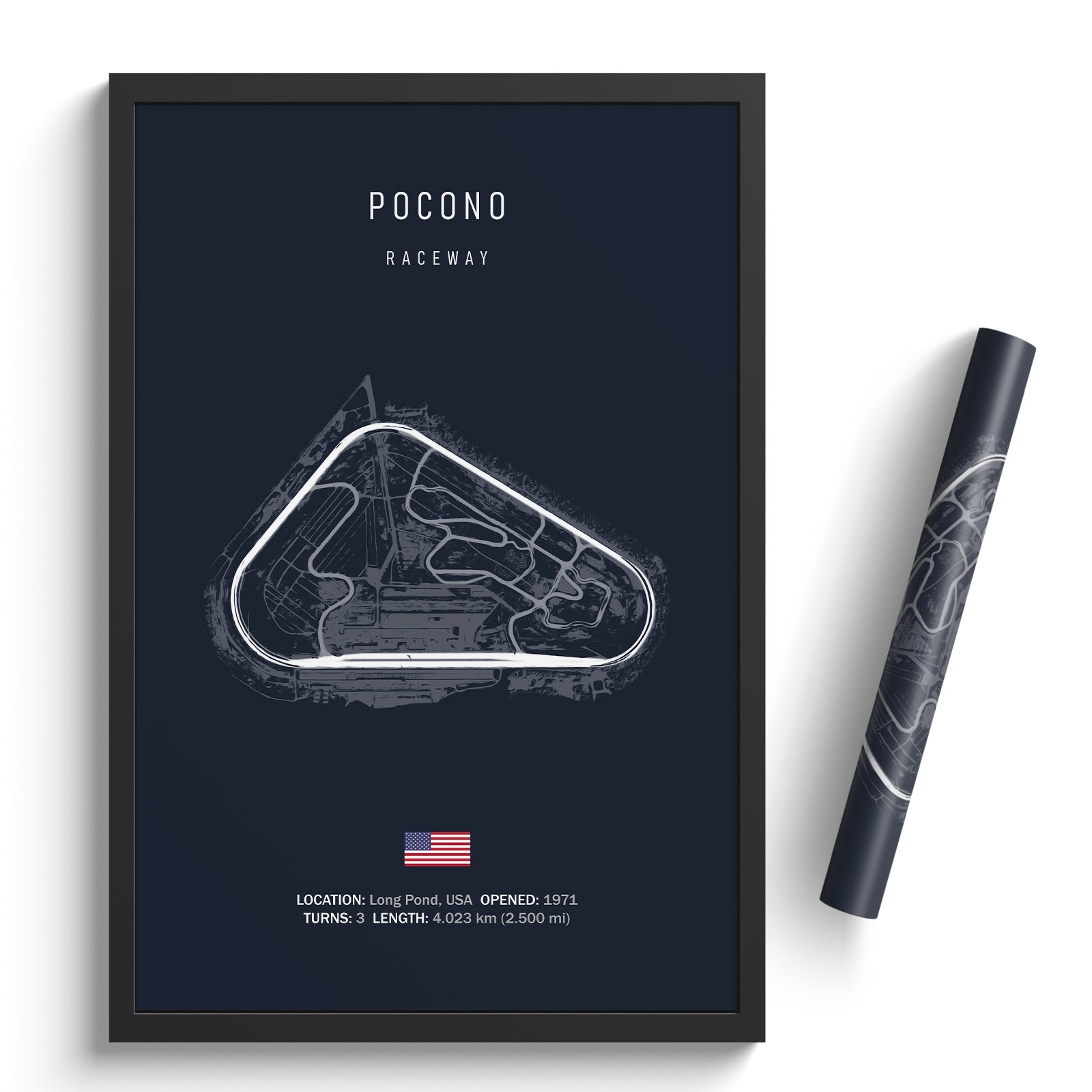Pocono Raceway - Racetrack Print