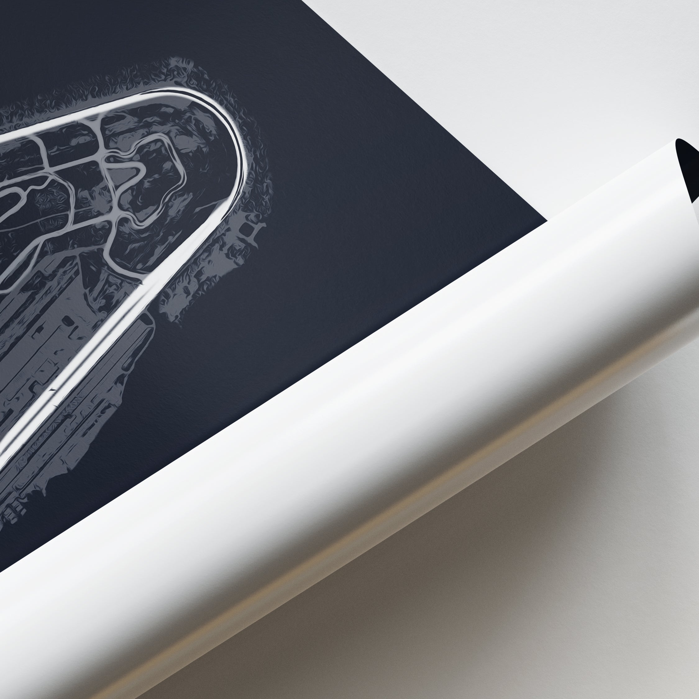Pocono Raceway Poster Pocono Raceway - Racetrack Print – Illustrated Tracks