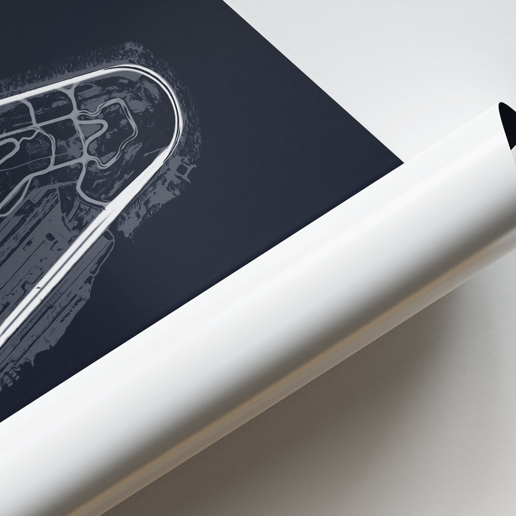 Pocono Raceway - Racetrack Print – Illustrated Tracks