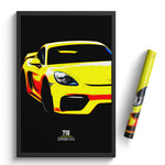Load image into Gallery viewer, Porsche 718 Cayman GT4 - Sports Car Print
