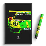 Load image into Gallery viewer, Porsche 911 GT3 R - Race Car Poster Print
