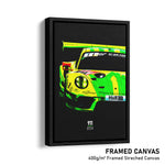Load image into Gallery viewer, Porsche 911 GT3 R - Race Car Framed Canvas Print
