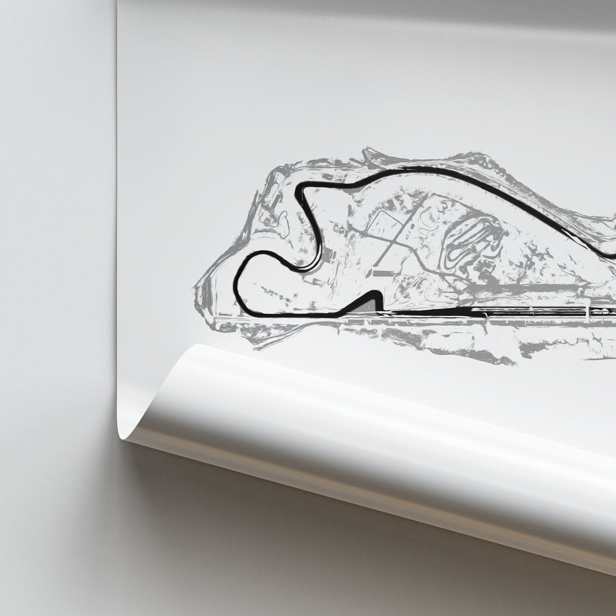 Portland International Raceway - Racetrack Print – Illustrated Tracks