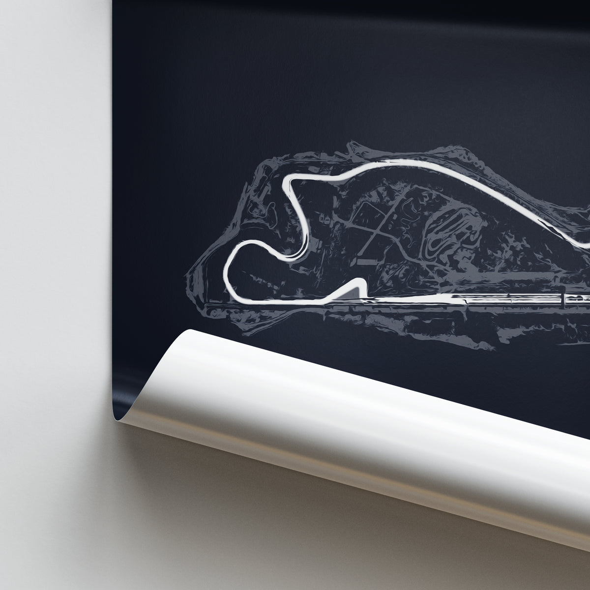 Portland International Raceway - Racetrack Print – Illustrated Tracks