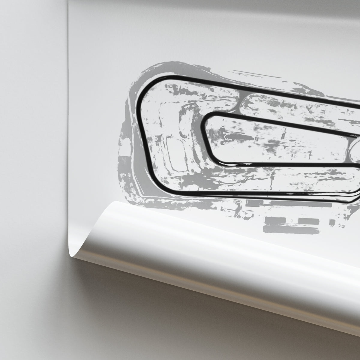 Qld Raceway Track Outline Queensland Raceway - Racetrack Print – Illustrated Tracks
