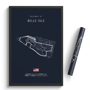 Raceway at Belle Isle - Racetrack Print