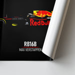 Load image into Gallery viewer, Red Bull RB16B, Max Verstappen 2021 - Formula 1 Print
