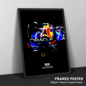 Red Bull RB18, Max Verstappen 2022 - Formula 1 Print
