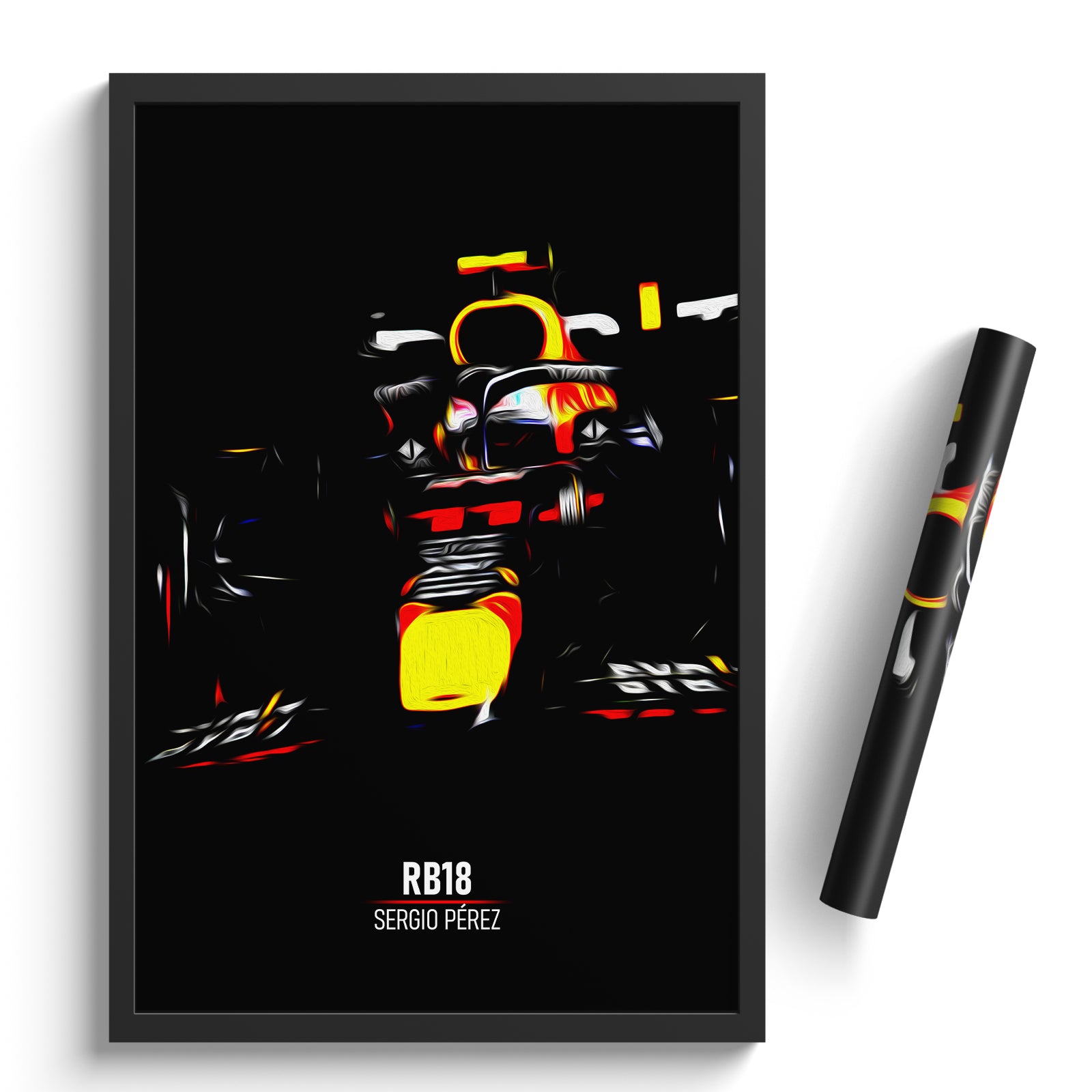 Red Bull RB18, Sergio Pérez 2022 - Formula 1 Print