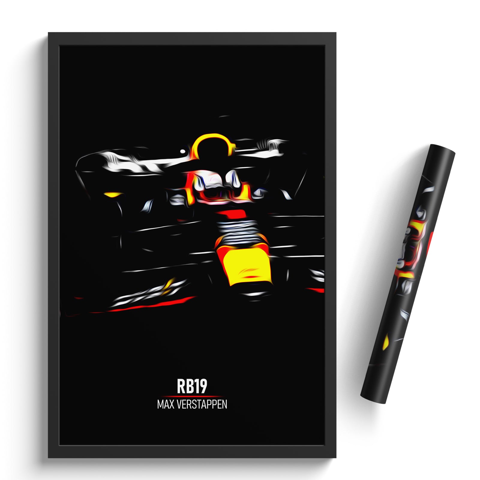 Red Bull RB19, Max Verstappen - Formula 1 Poster Print