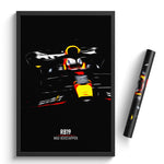 Load image into Gallery viewer, Red Bull RB19, Max Verstappen - Formula 1 Poster Print
