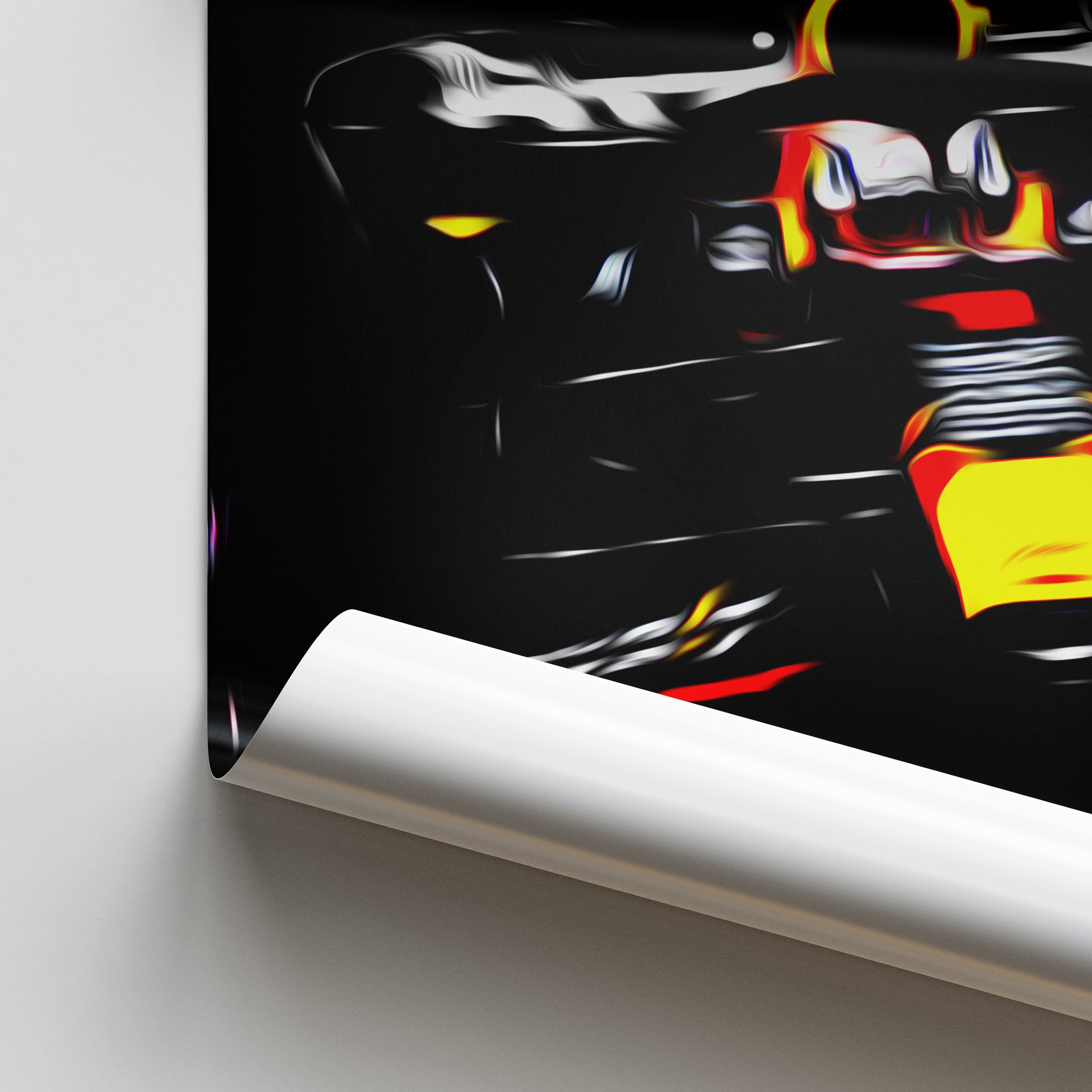 Red Bull RB19, Max Verstappen - Formula 1 Poster Print Close Up