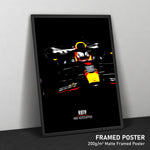 Load image into Gallery viewer, Red Bull RB19, Max Verstappen - Formula 1 Framed Poster Print
