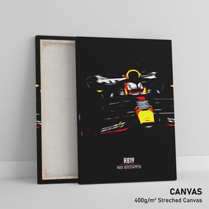 Red Bull RB19, Max Verstappen - Formula 1 Canvas Print