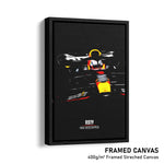 Load image into Gallery viewer, Red Bull RB19, Max Verstappen - Formula 1 Framed Canvas Print
