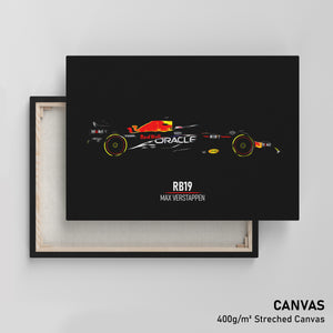 Red Bull RB19, Max Verstappen - Formula 1 Canvas Print