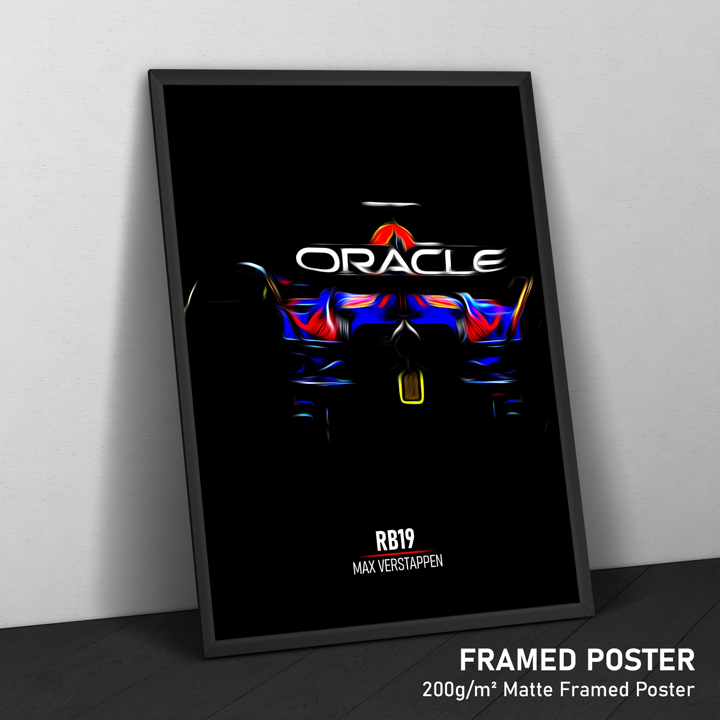 Red Bull RB19, Max Verstappen - Formula 1 Framed Poster Print