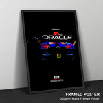 Load image into Gallery viewer, Red Bull RB19, Max Verstappen - Formula 1 Framed Poster Print
