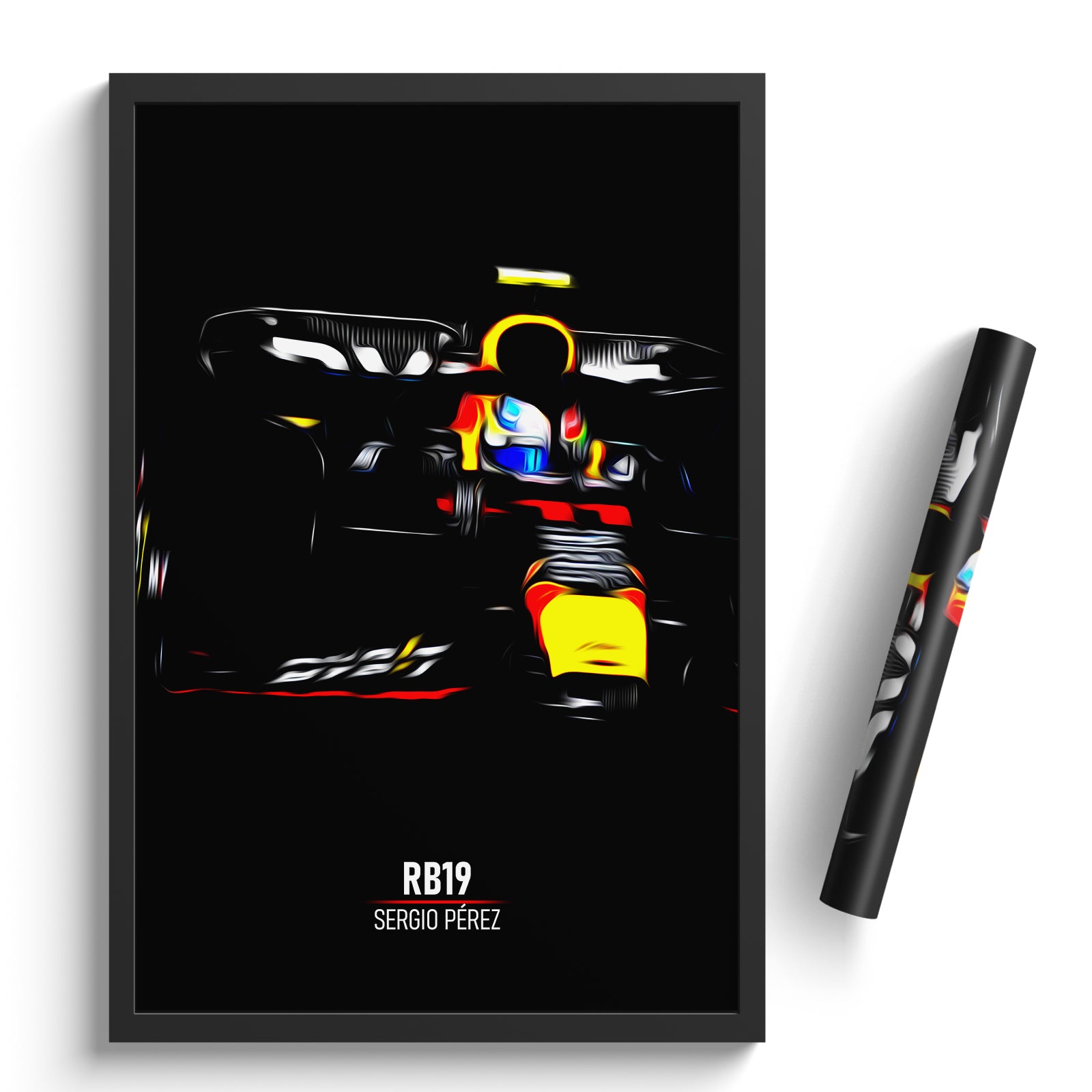 Red Bull RB19, Sergio Pérez - Formula 1 Poster Print